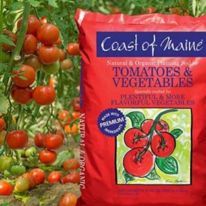 Coast of Maine Tomatoes and Veggies, 20qt (Pack of 2) Organic and Natural Planting Soil, Crafted for Vegetable Gardens and Organic Growers