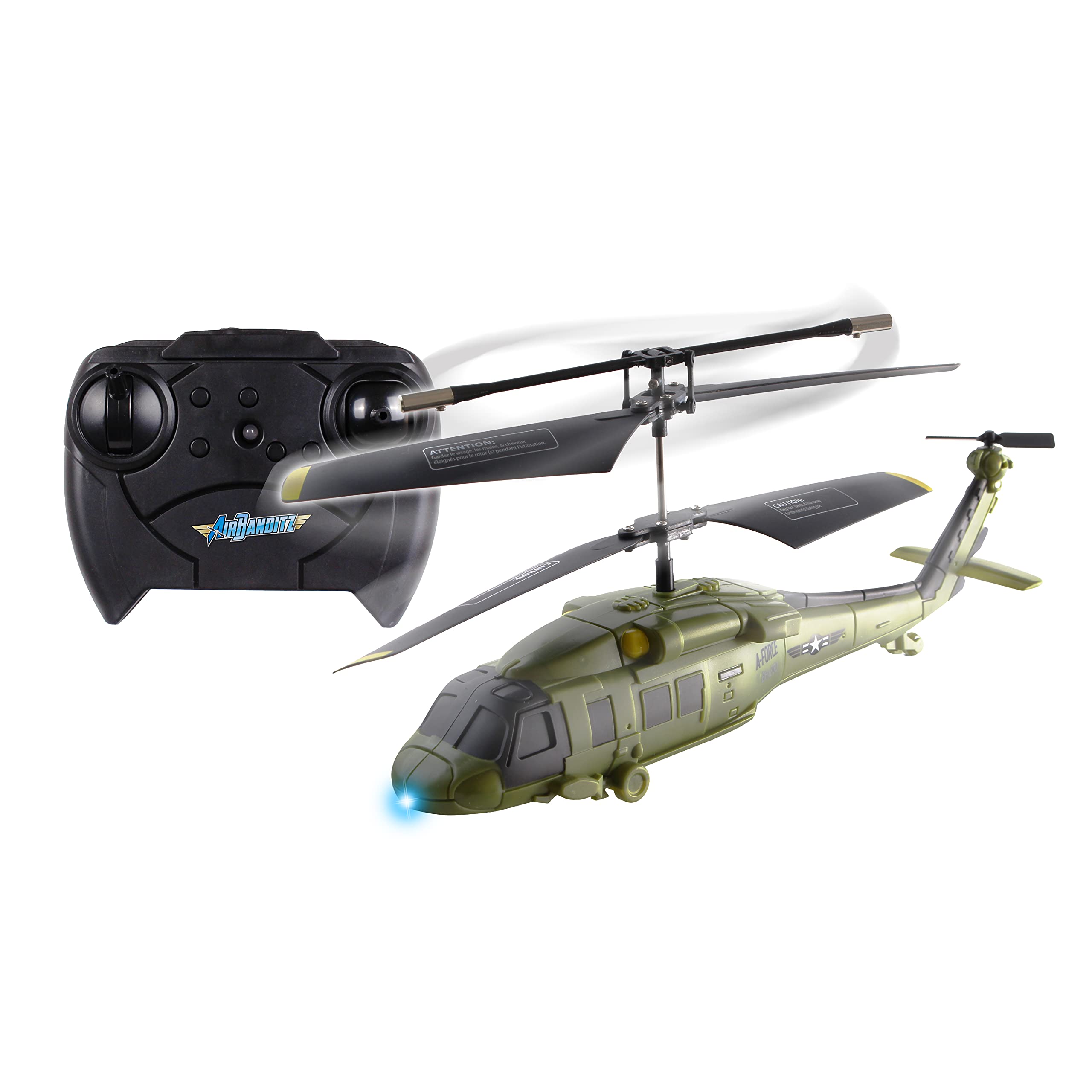 AIR BANDITZ (w/Gyroscope 3.5CH IR/USB Sikorsky Black Hawk, United States Army, Fun to fly, Remote controlled helicopter, Officially licensed, Great gift