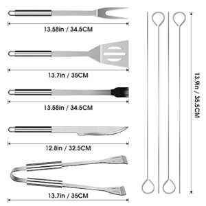 BBQ Utensil Set Stainless Steel Professional Barbecue Accessories Grill Tool with Bag Easy to Carry