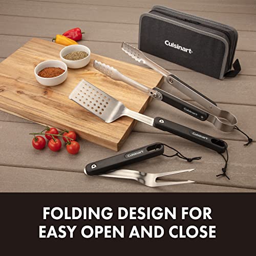 Cuisinart CGS-1000 4-Piece Folding Grill Tool Set