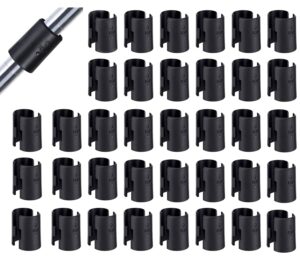 swesy 72 pack 36 pairs wire shelving shelf lock clips for 1 inch post- shelving sleeves replacements for wire shelving system