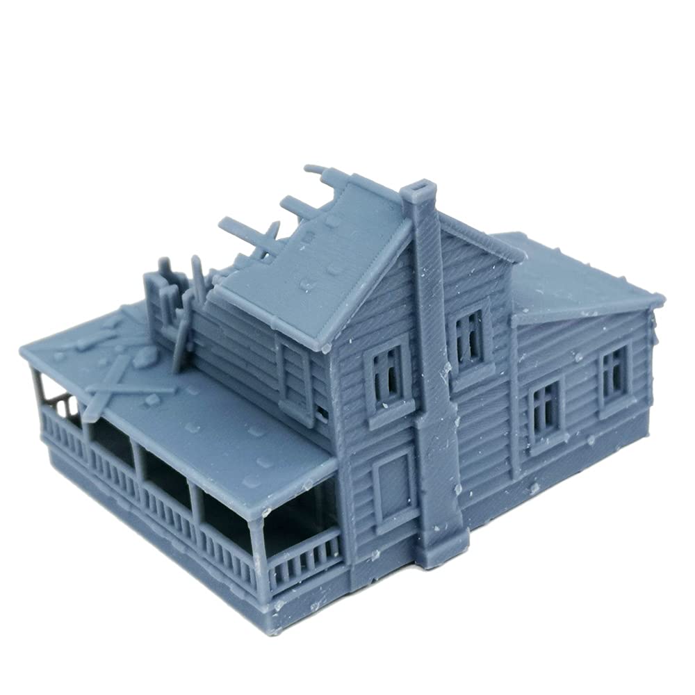 Outland Models Railway Scenery Structure Damaged Country House 1:160 N Scale