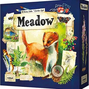 Meadow Board Game - Nature Observing Drafting and Set Collection Game, Strategic Exploration, Fun Family Game for Kids & Adults, Ages 10+, 1-4 Players, 60-90 Minute Playtime, Made by Rebel Studio