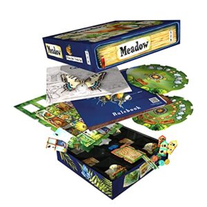 Meadow Board Game - Nature Observing Drafting and Set Collection Game, Strategic Exploration, Fun Family Game for Kids & Adults, Ages 10+, 1-4 Players, 60-90 Minute Playtime, Made by Rebel Studio