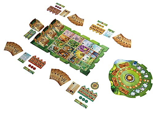 Meadow Board Game - Nature Observing Drafting and Set Collection Game, Strategic Exploration, Fun Family Game for Kids & Adults, Ages 10+, 1-4 Players, 60-90 Minute Playtime, Made by Rebel Studio