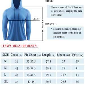 CADMUS Men's Workout Long Sleeve Fishing shirts UPF 50+ Sun Protection Dry Fit Hoodies,1 Pack,096,Pink,X-Large