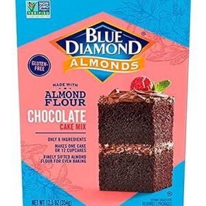 Blue Diamond Almonds Flour Gluten-Free Baking Mix, Chocolate Cake, Multicolor, 12.5 Oz