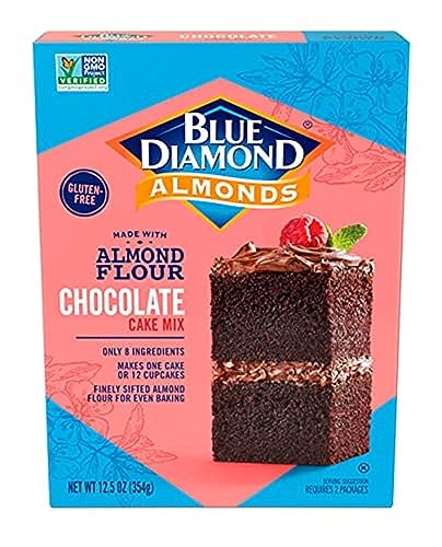 Blue Diamond Almonds Flour Gluten-Free Baking Mix, Chocolate Cake, Multicolor, 12.5 Oz