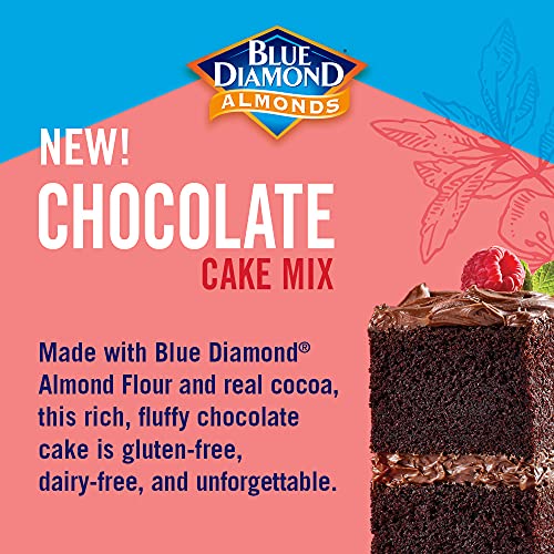 Blue Diamond Almonds Flour Gluten-Free Baking Mix, Chocolate Cake, Multicolor, 12.5 Oz