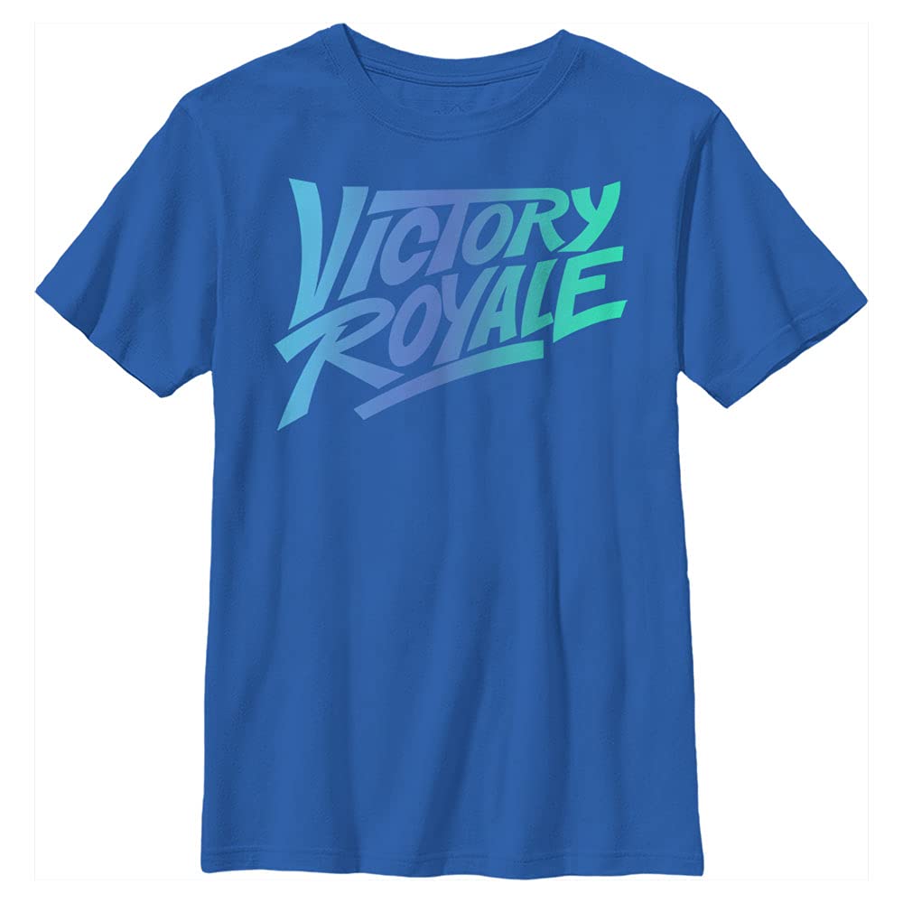 Fortnite Boys' Victory Logo T-Shirt, Royal Blue, Medium