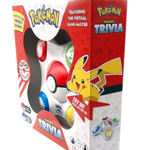 Pokemon Trainer Trivia Toy Featuring The Virtual Game Master 2 Modes Single & Multiplayer, Guessing Brain Game Pokemon Go Digital Travel Board Games