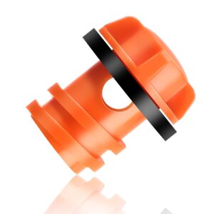 honoson cooler drain plugs replacement compatible with most rotomolded coolers including most major brands drain plugs with leak-proof design (orange)