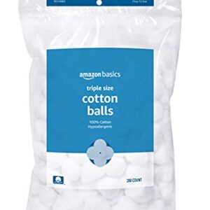 Amazon Basics Cotton Balls, 200 Count (Previously Solimo)