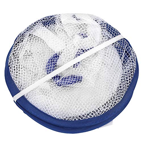 OUKENS Round Drying Rack,23inch Foldable Underwear Dryer, Collapsible Hanging Laundry Rack, Lay Flat to Dry Mesh Clothes Drying Basket for Lightweight Clothing, Delicates and Swimsuit