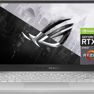 ASUS ROG Zephyrus Gaming Laptop 2022 Newest, 14 inch FHD 144Hz, AMD Ryzen 7 5800HS, 40GB RAM, 2TB SSD, NVIDIA GeForce RTX 3060, Backlit Keyboard, WiFi 6, Windows 11 Home, Bundle with JAWFOAL