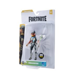 Fortnite FNT0804 Solo Mode Core Triggerfish, 4-inch Highly Detailed Figure with Harvesting Tool, Styles Include Fennix, Riptide, Grotto Henchman, Sludge, and More. Collect