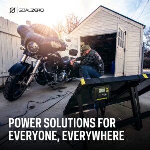 Goal Zero Boulder 100 Solar-Panel Briefcase Charging Kit, 12-Volt Battery Charger, Portable Solar-Panel Kit with 10-Amp Charge Controller, Flexible Solar-Panel Pair, and Customizable Connections