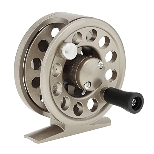 OriGlam Fly Fishing Reel Fishing Wheel, Fly Ice Fishing Reel Spinning Fishing Reels, Powerful Lightweight Spinning Reels for Freshwater Saltwater (Grey)