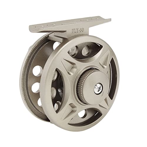 OriGlam Fly Fishing Reel Fishing Wheel, Fly Ice Fishing Reel Spinning Fishing Reels, Powerful Lightweight Spinning Reels for Freshwater Saltwater (Grey)