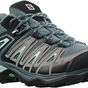 Salomon Women's X ULTRA PIONEER CLIMASALOMON™ WATERPROOF Hiking Shoes for Women, Stormy Weather / Alloy / Yucca, 8.5