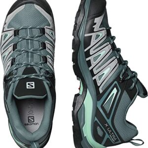 Salomon Women's X ULTRA PIONEER CLIMASALOMON™ WATERPROOF Hiking Shoes for Women, Stormy Weather / Alloy / Yucca, 8.5