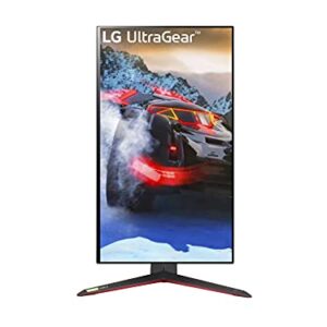 LG 27GP950-B 27” Ultragear UHD (3840 x 2160) Nano IPS Gaming Monitor w/1ms Response Time, 144Hz Refresh Rate, NVIDIA G-SYNC Compatible & AMD FreeSync Pro, DCI-P3 98% VD HDR 600, Black