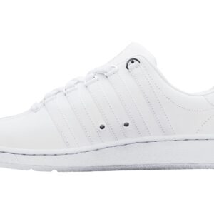 K-Swiss Women's Classic VN Leather Sneaker, White/White, 9.5 M