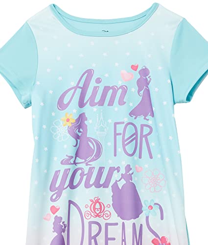 Disney Girls' Princess 3-Pack Nightgown, GIRLS RULE 2, 6