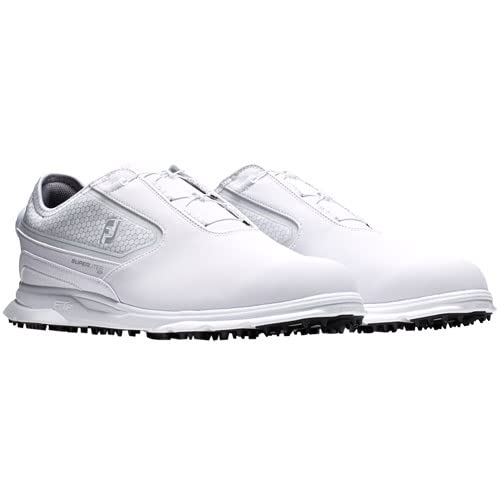 FootJoy Men's Superlites XP BOA Previous Season Style Golf Shoe, White/White, 10.5