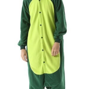 SAMGU Dinosaur Onesie Adult Halloween Christmas Animal Cosplay Costume One Piece Pajamas for Men Women Medium