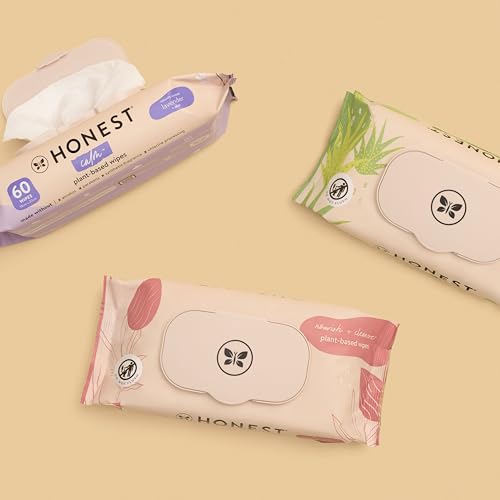 The Honest Company Hydrate + Cleanse Naturally Scented Wipes | Cleansing Multi-Tasking Wipes | 99% Water, Plant-Based, Hypoallergenic | Aloe + Cucumber, 240 Count