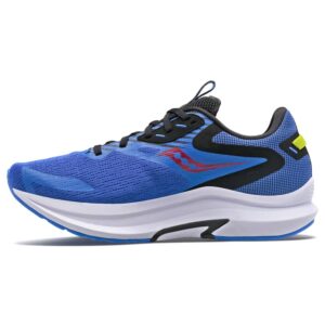 saucony men's axon 2 running shoe, blue raz/acid, 12