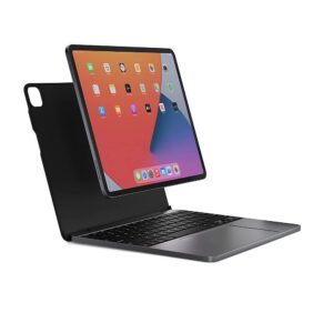 Brydge 12.9 MAX+ Wireless Keyboard with Trackpad for iPad Pro 12.9-inch - Wireless Connectivity - Bluetooth - iPad Pro - TouchPad - iPadOS - Space Gray