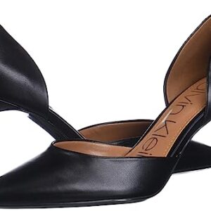 Calvin Klein Women's Gloria Pump, Black Leather 967, 8.5