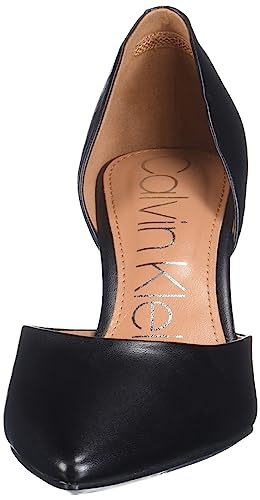 Calvin Klein Women's Gloria Pump, Black Leather 967, 8.5