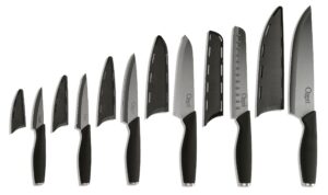 ozeri elite chef ii 12-piece ceramic knife set,black