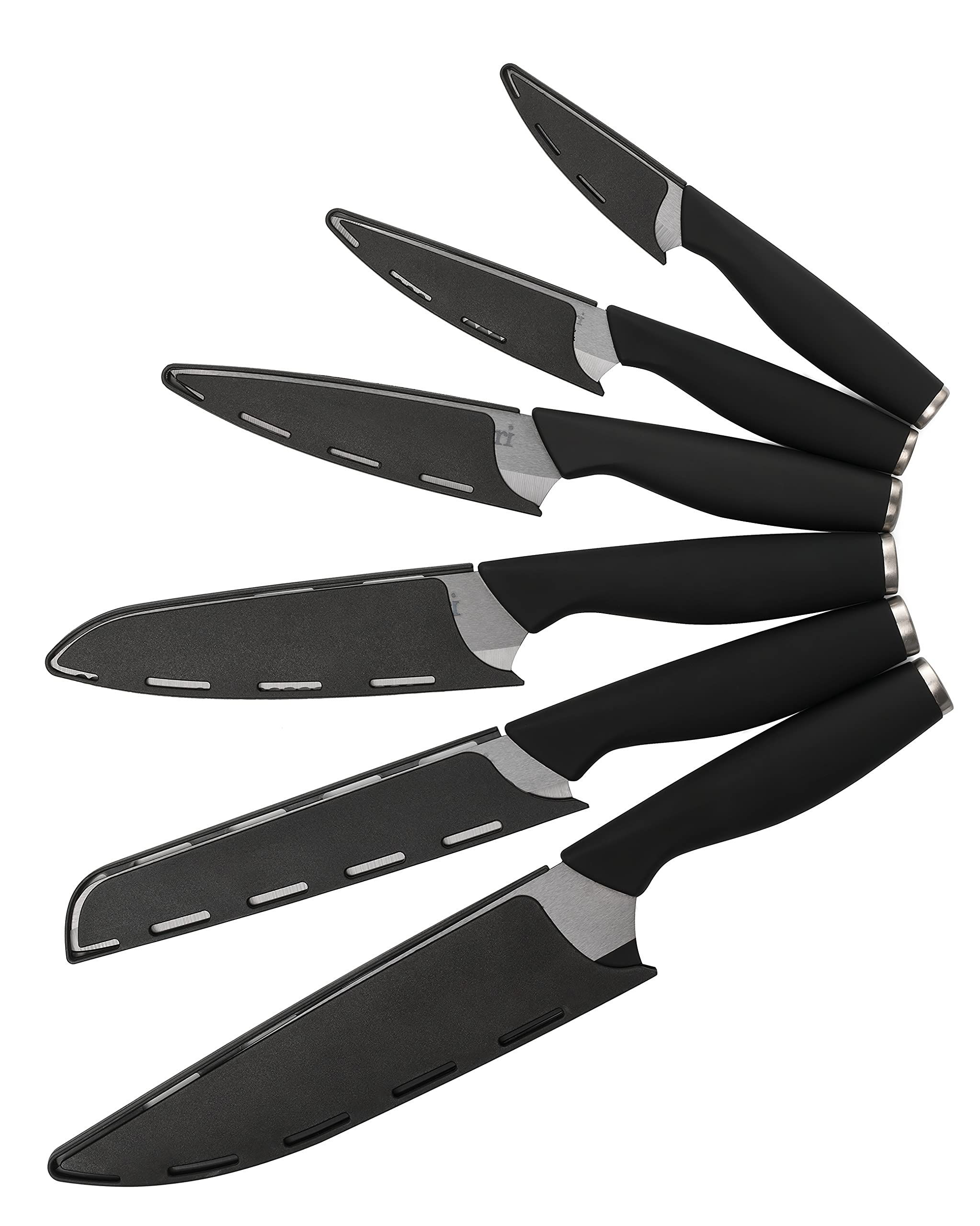 Ozeri Elite Chef II 12-Piece Ceramic Knife Set,Black