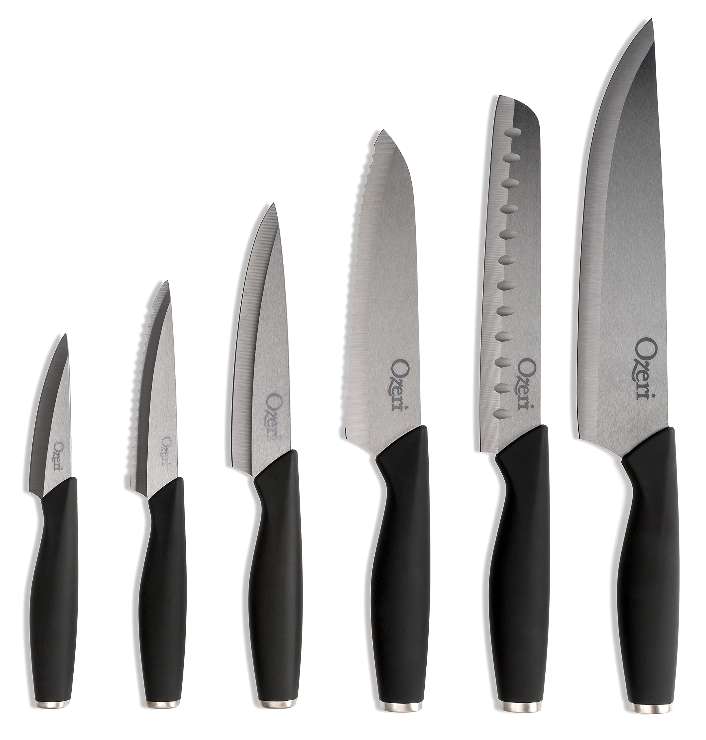 Ozeri Elite Chef II 12-Piece Ceramic Knife Set,Black