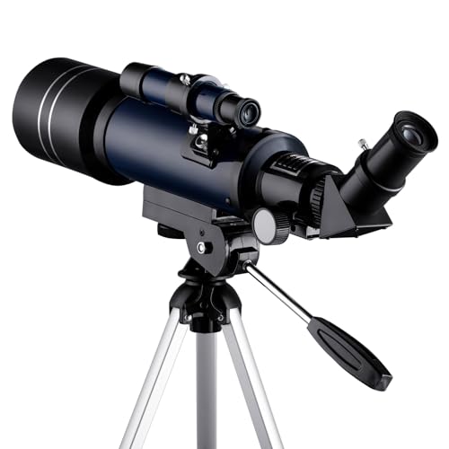 MAXLAPTER Telescopes for Astronomy, 16X-201X High Magnification Telescopes for Astronomy Beginners,70mm Aperture 400mm AZ Telescopes with FMC Optics for Kids Adults with Backpack,Phone Adapter,Tripod