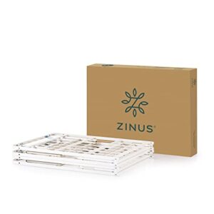 ZINUS SmartBase Tool-Free Assembly Mattress Foundation / 14 Inch Metal Platform Bed Frame / No Box Spring Needed / Sturdy Steel Frame / Underbed Storage, White, Queen