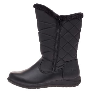 totes Women's Carrie Snow Boot, Zigzag Black, 10