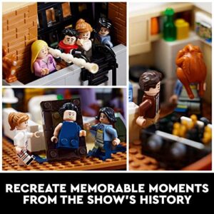 LEGO Icons The Friends Apartments 10292, Friends TV Show Gift from Iconic Series, Detailed Model of Set, Collectors Building Set with 7 Minifigures of Your Favorite Characters