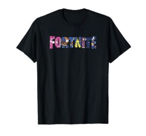 fortnite spring character fill short sleeve t-shirt