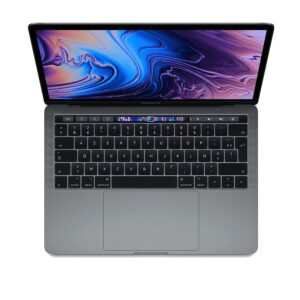 apple macbook pro 13.3in mr9q2ll/a with touch-bar (2018) - intel core i5 2.3ghz, 8gb ram, 256gb ssd (with azerty keyboard) - space gray (renewed)