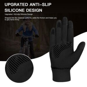 YukiniYa Kids Winter Gloves Thick Soft Fleece Warm Touch Screen Anti-Slip for Boys Girls 3-15 Years Cycling School