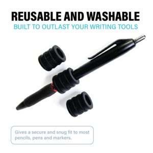 Stick-O Pen Magnetic Pen Pencil Holder - Holds Most pens, Pencils, and Thin Markers. Ideal for Fridges, Task Boards, Workshops, Classrooms, Offices, and Kitchens. (Three Pack)