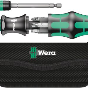 Wera Tool-Check Plus Bit Ratchet Set with Sockets + Kraftform Kompakt 25 Pouch Set