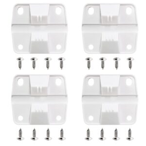 cooler replacement plastic hinges & screws set compatible with coleman coolers | 4 pack