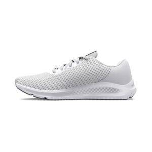 Under Armour Women's Charged Pursuit 3, White/Black, 5.5 Medium US