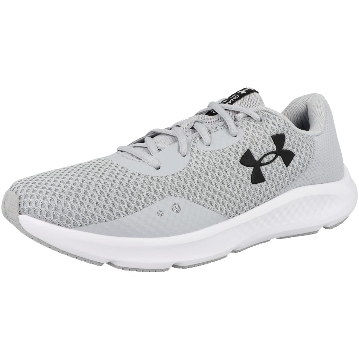 Under Armour mens Charged Pursuit 3 Road Running Shoe, Mod Gray (104 Black, 12 US